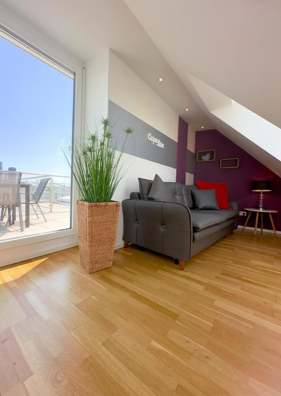 Elegant Duplex Danube Canal Wenen Buitenkant foto